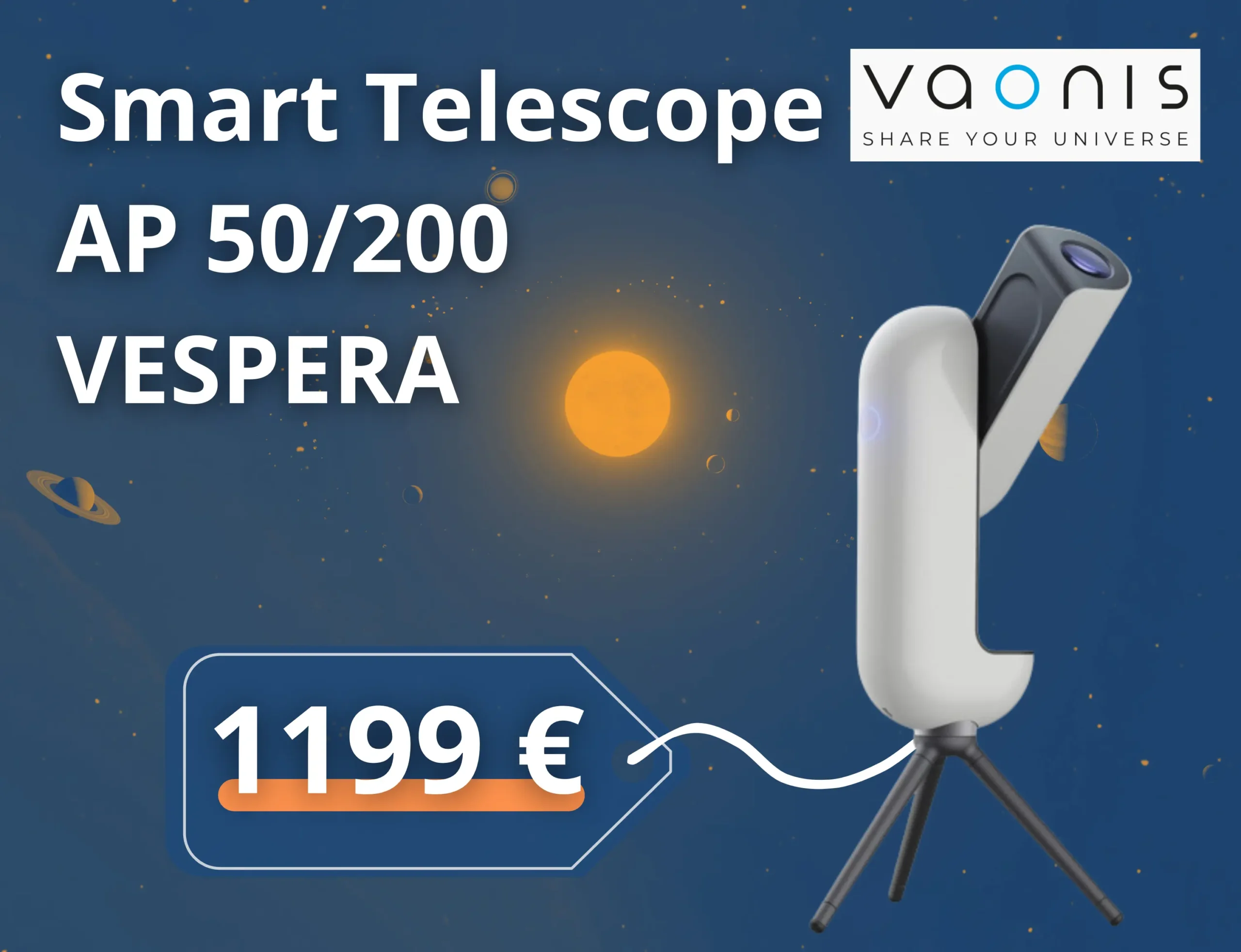 Vaonis Smart Telescope AP 50 200 VESPERA