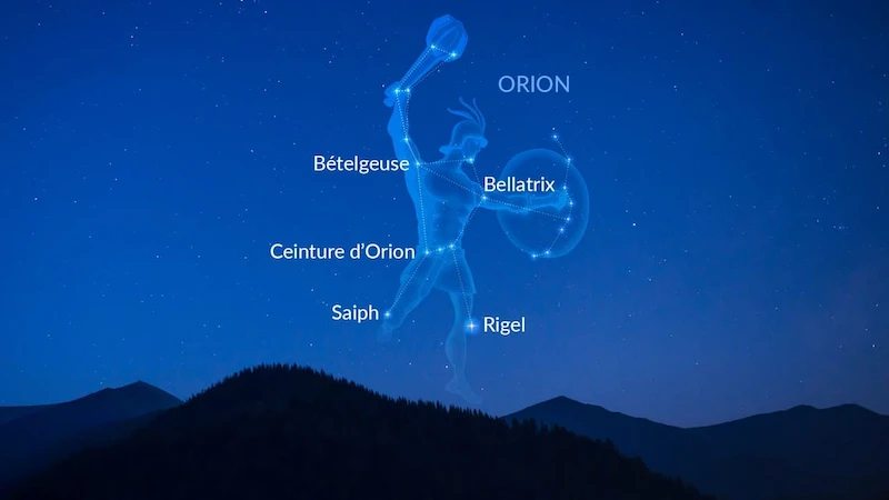 Image de la représentation de la constellation d'Orion