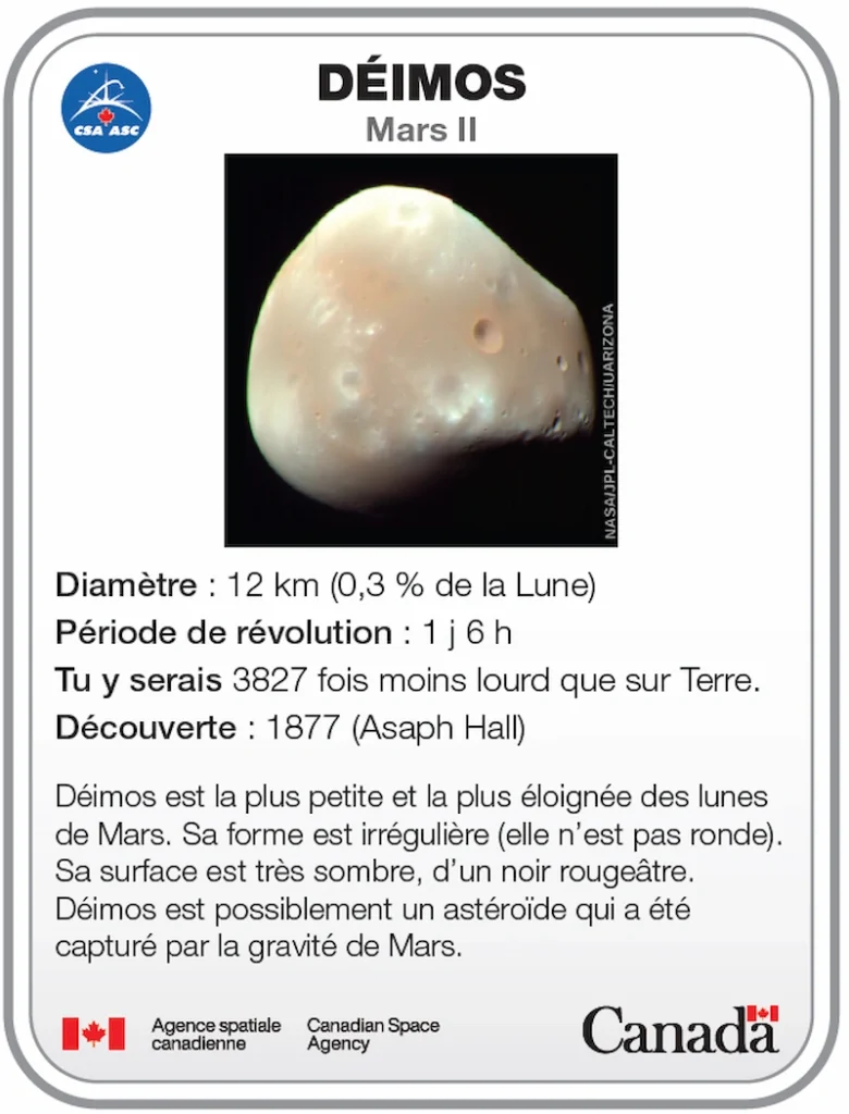 Carte d'identité Deimos