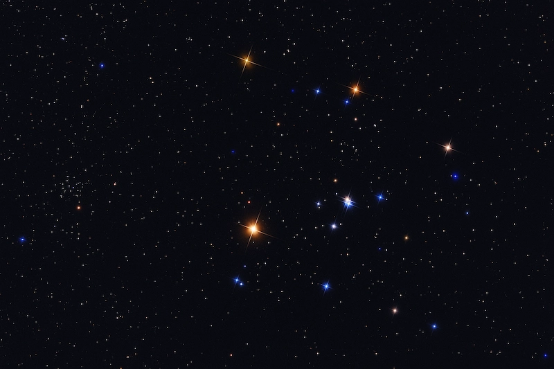 Constellation du Taureau avec l'amas des Hyades