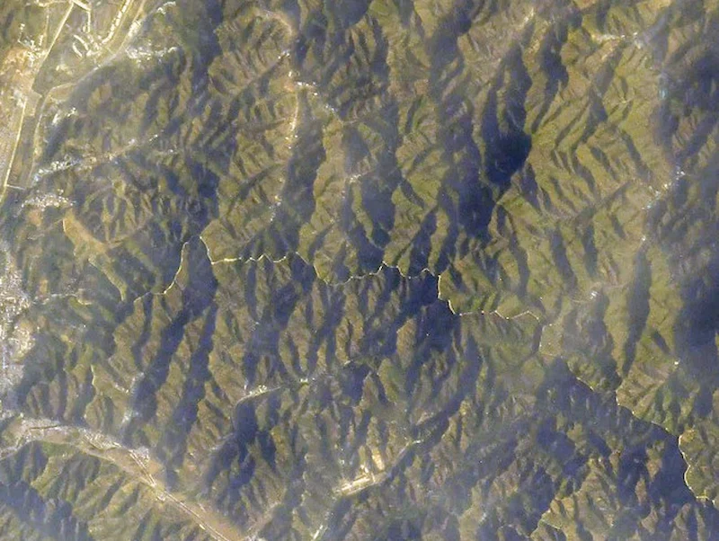Photo de la Grande muraille de Chine vue depuis l'espace