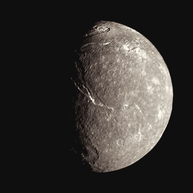 Photo de la lune Titania
