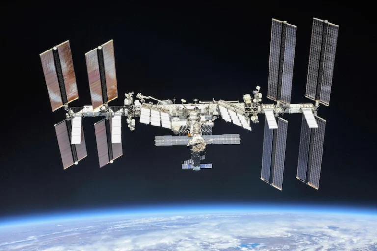 Photo de l'iss depuis l'espace