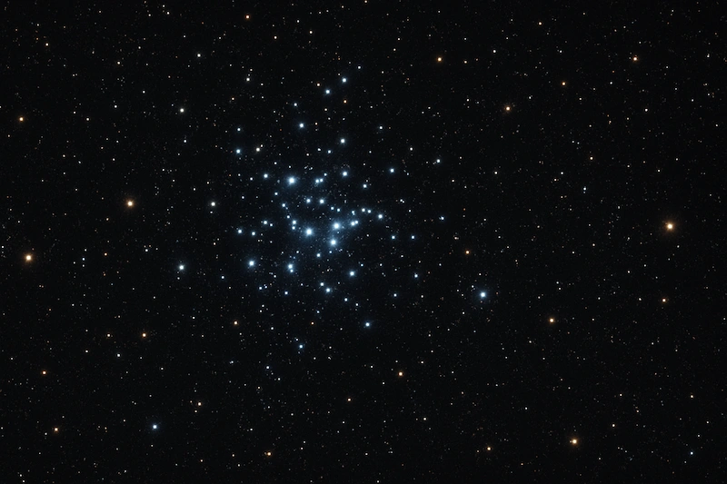 Photo de puis la Terre de l'amas de la crèche M44