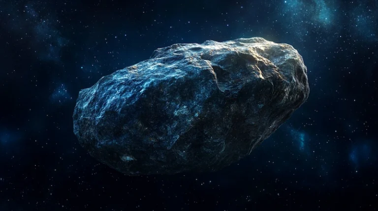 Photo d'un astéroïde dans l'espace