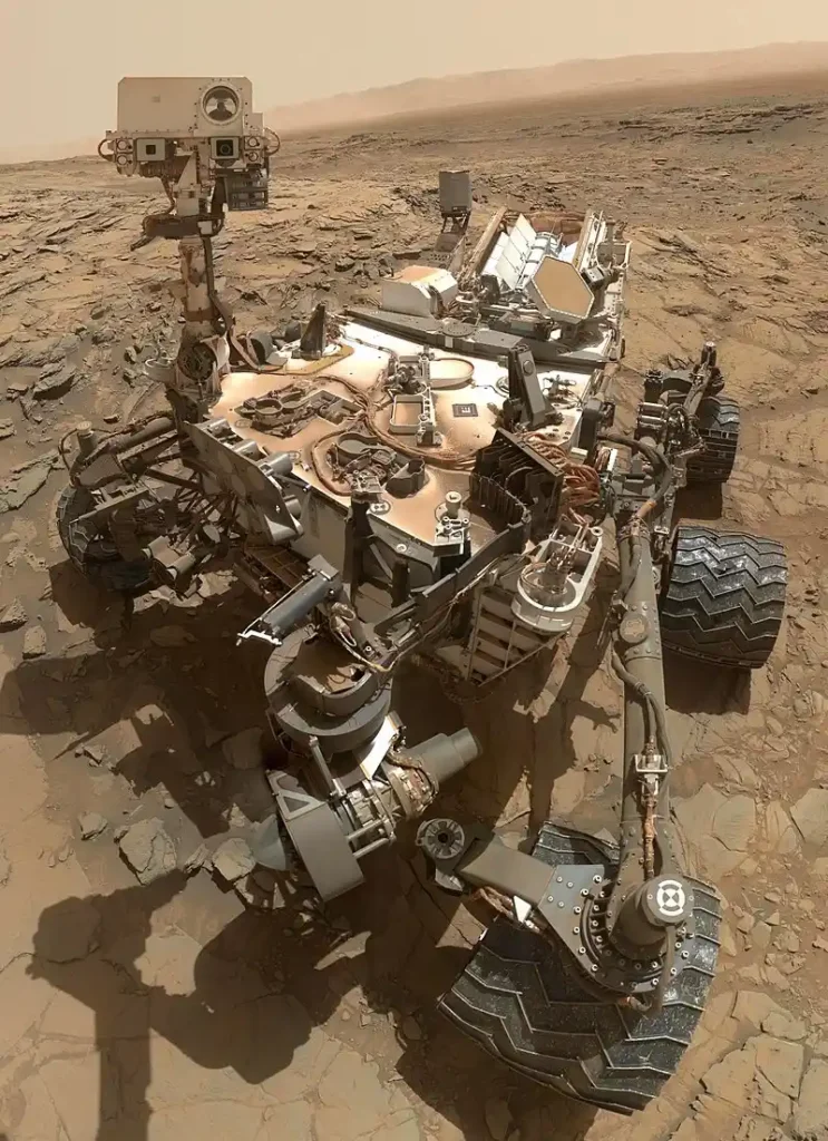 Selfie du robot Curiosity sur Mars