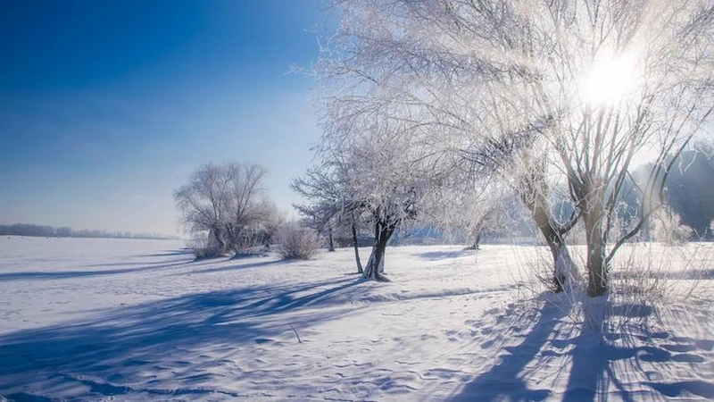 Solstice d'hiver vu depuis la terre
