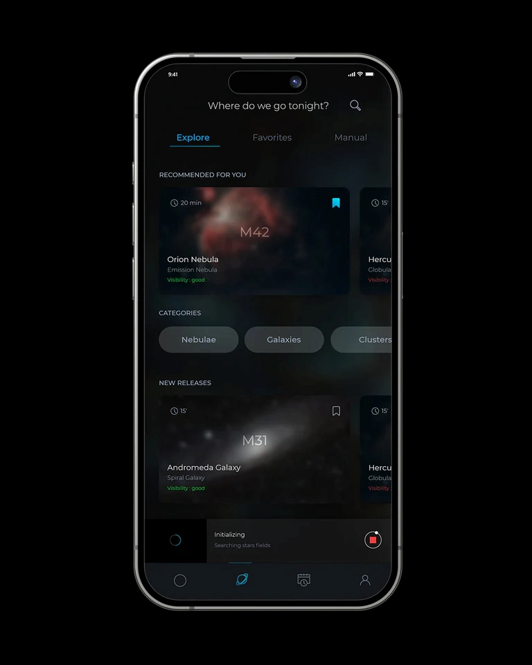 Vaonis Vespera Pro application
